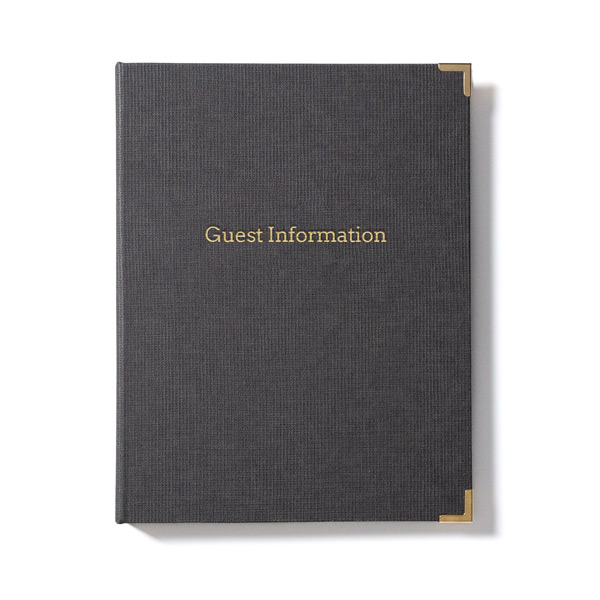 Room folders with standard title 'Guest Information'