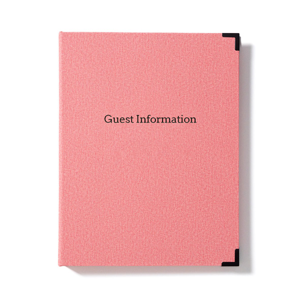 Room folders with standard title 'Guest Information'