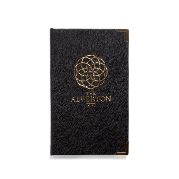 Leather bill holders with foil blocked logo