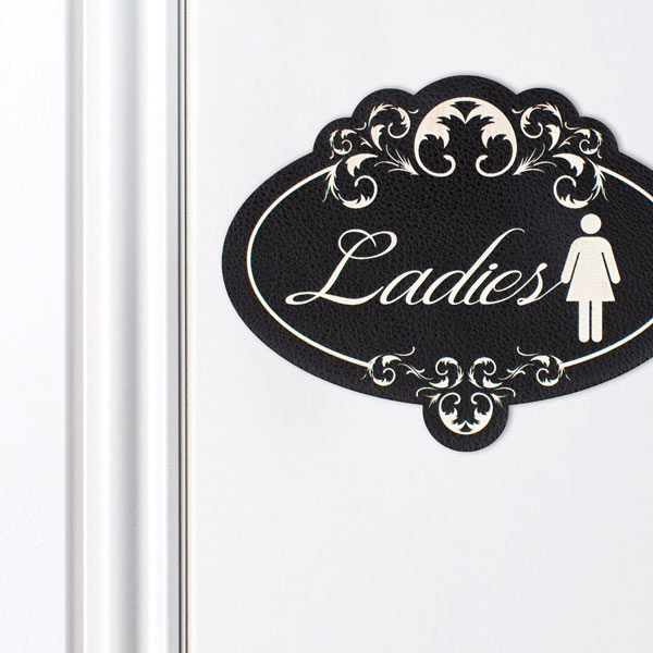 custom signs, adhesive signs, door signs, custom door sign, shaped sign, unique signs, hotel signs, door number signs.