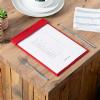 amsterdam menu boards, restaurant menu boards, magnetic clipboard, fabric specials board, cafe menu board, daily menu boards, fabric menu board.