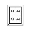 Κάθετο A2 (4xA4)- Πλαίσιο Κάθετο Πορτραίτο