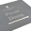 Titan engraved signs for hotels and restaurants by Menu Shop