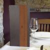 menu covers, metal menus, modern menus, menu shop.