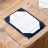 oxford menus, leather menu boards, restaurant menu boards, magnetic clipboard, fabric specials board, cafe menu board.